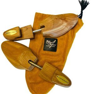 Vintage FLORSHEIM Wooden Shoe Trees Stretchers Adjustable Form-Set of 2 w/bag